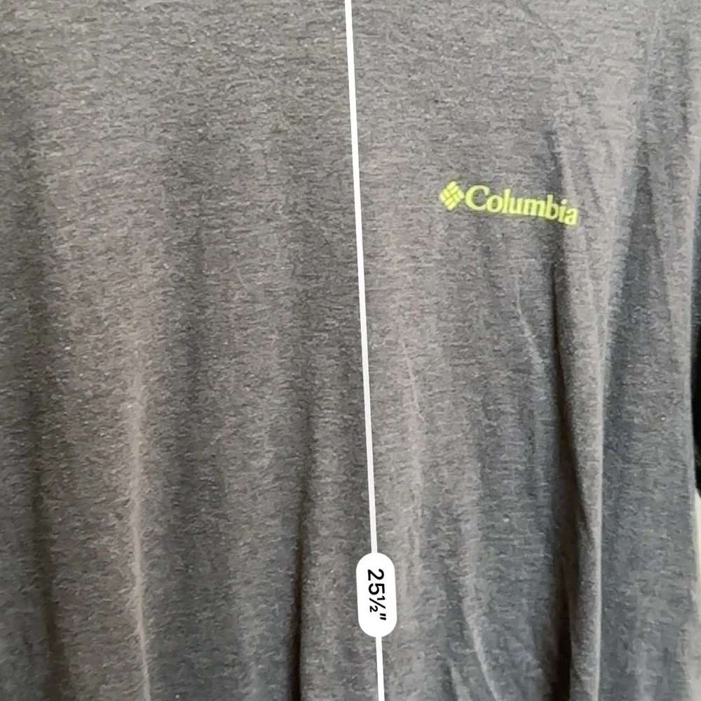 Columbia Sportswear XL Gray Graphic Tee Mountain Logo Outdoor Hiking 0004 - Picture 5 of 6